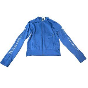 ADIDAS Women's Knit Jacket Size 2XS in Navy Blue
